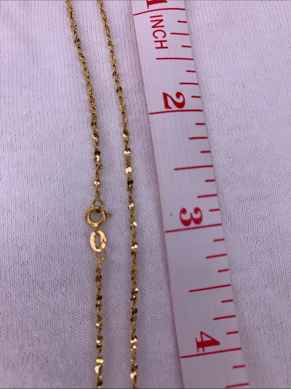 Gold Solitaire Pendant Necklace 18KT - Picture 4 of 8